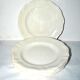 Series of 6 old plates in opaque earthenware of SARREGUEMINES Earth of iron cream 24.5cm