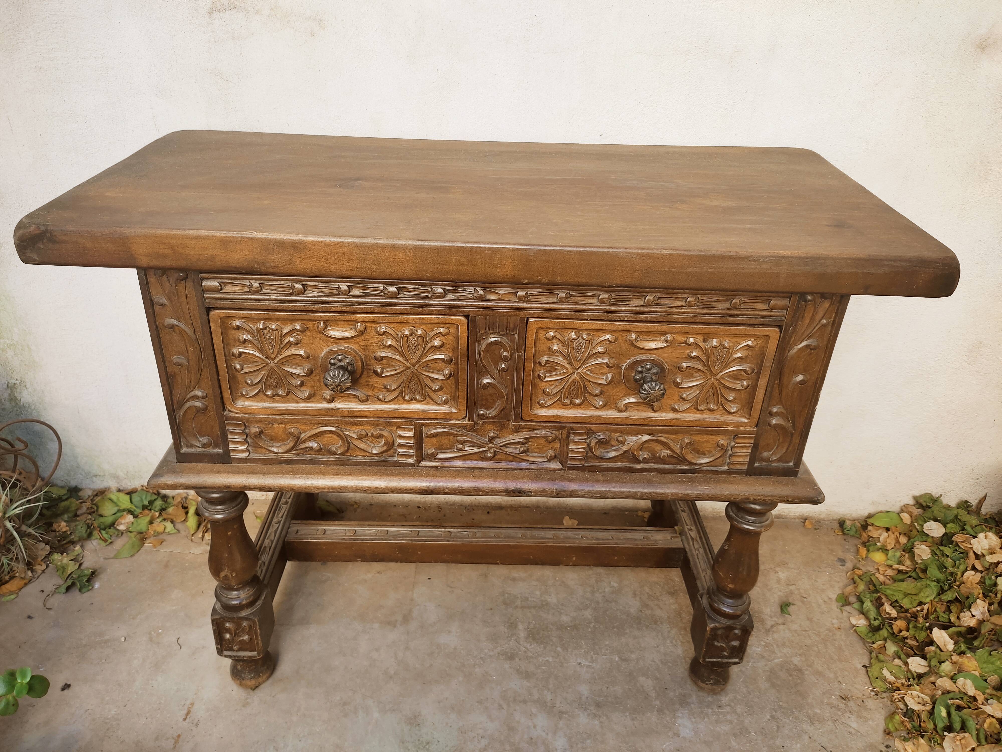 Ethnic carved wooden furniture