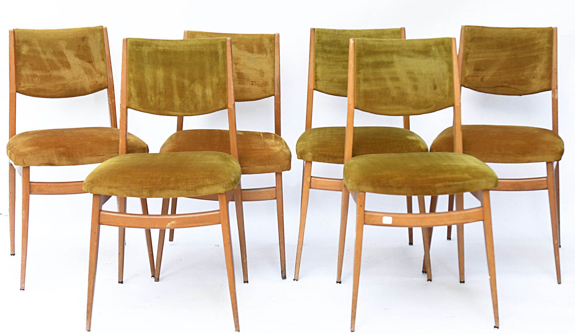 Suite de 6 chaises vintage des années 1960