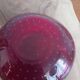 Vintage Murano Ashtray Catchall - Ruby Red Bullicante Glass - Vi