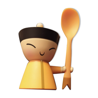 Coquetier and its spoon A Di Alessi