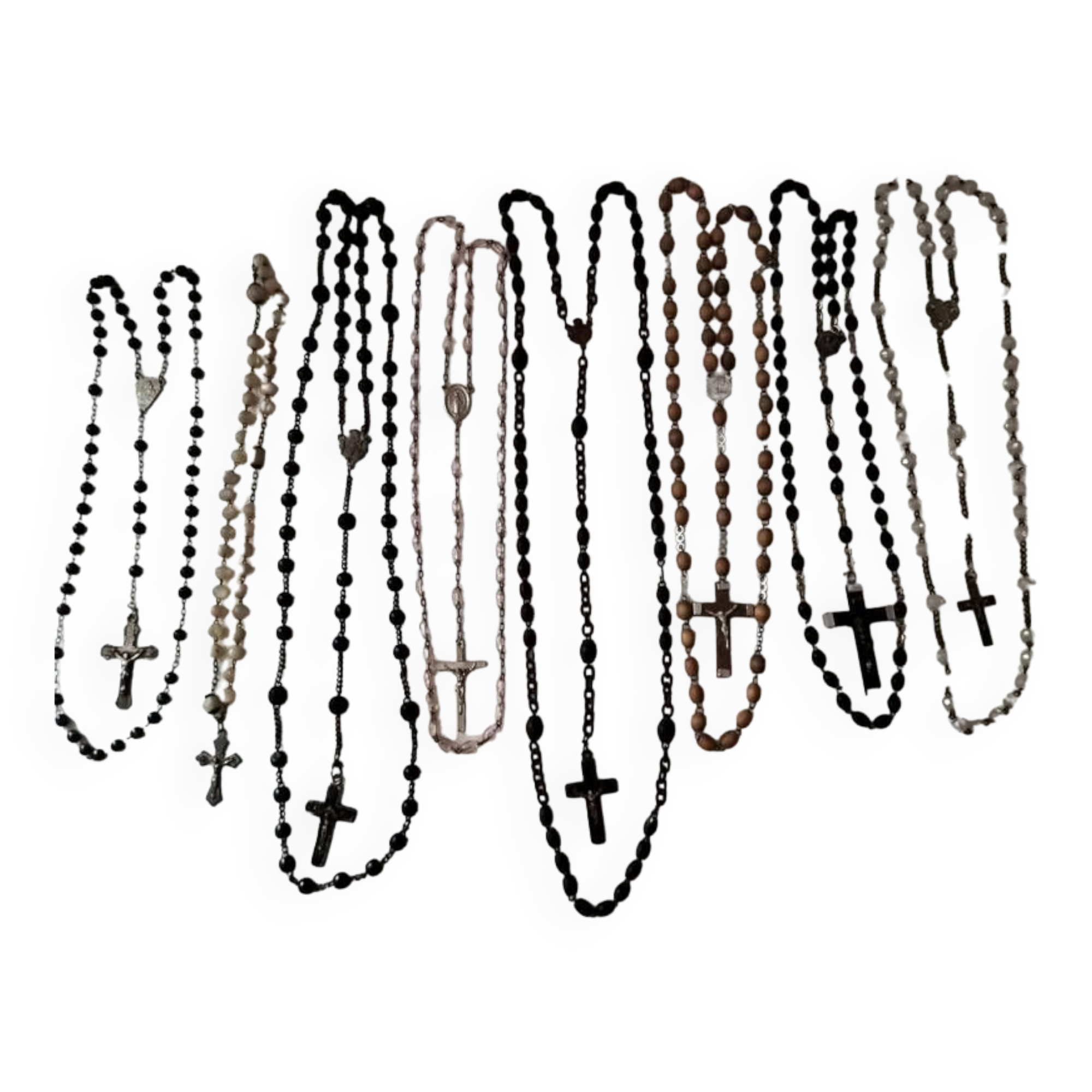 Lot of 8 old rosaries