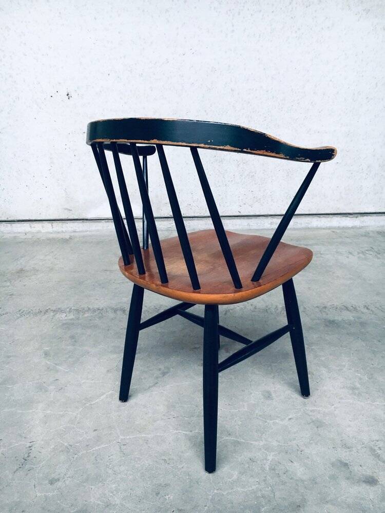 Set of Mid-Century Modern Fanett Armchairs, Denmark, 1950s