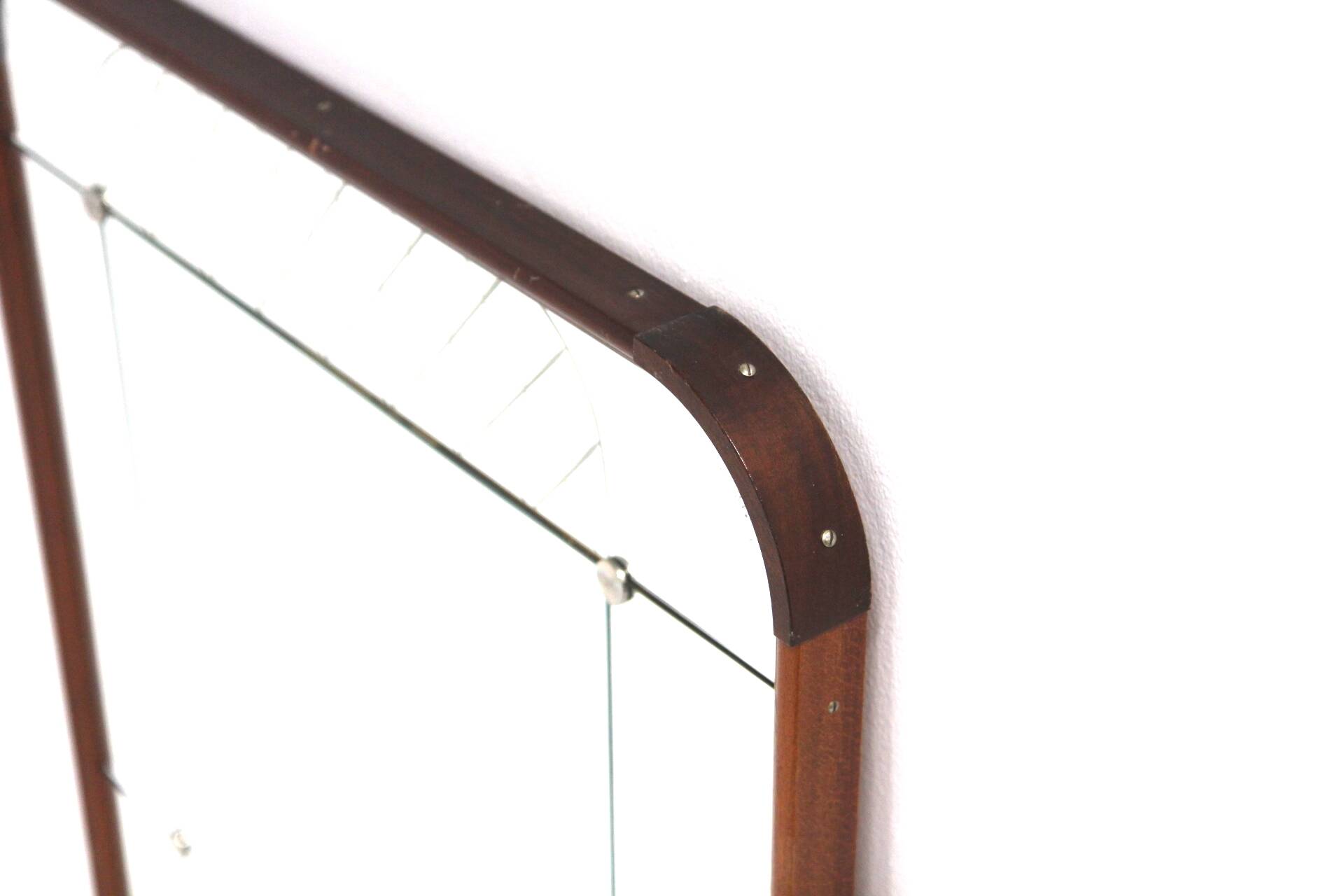 Scandinavian mahogany mirror, Glas & Trä, Sweden, 1960, 103x62cm