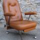Long leather chair natural  1970