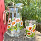 Vintage pitcher and glasses