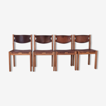 Series of 4 chairs "Maison Regain"