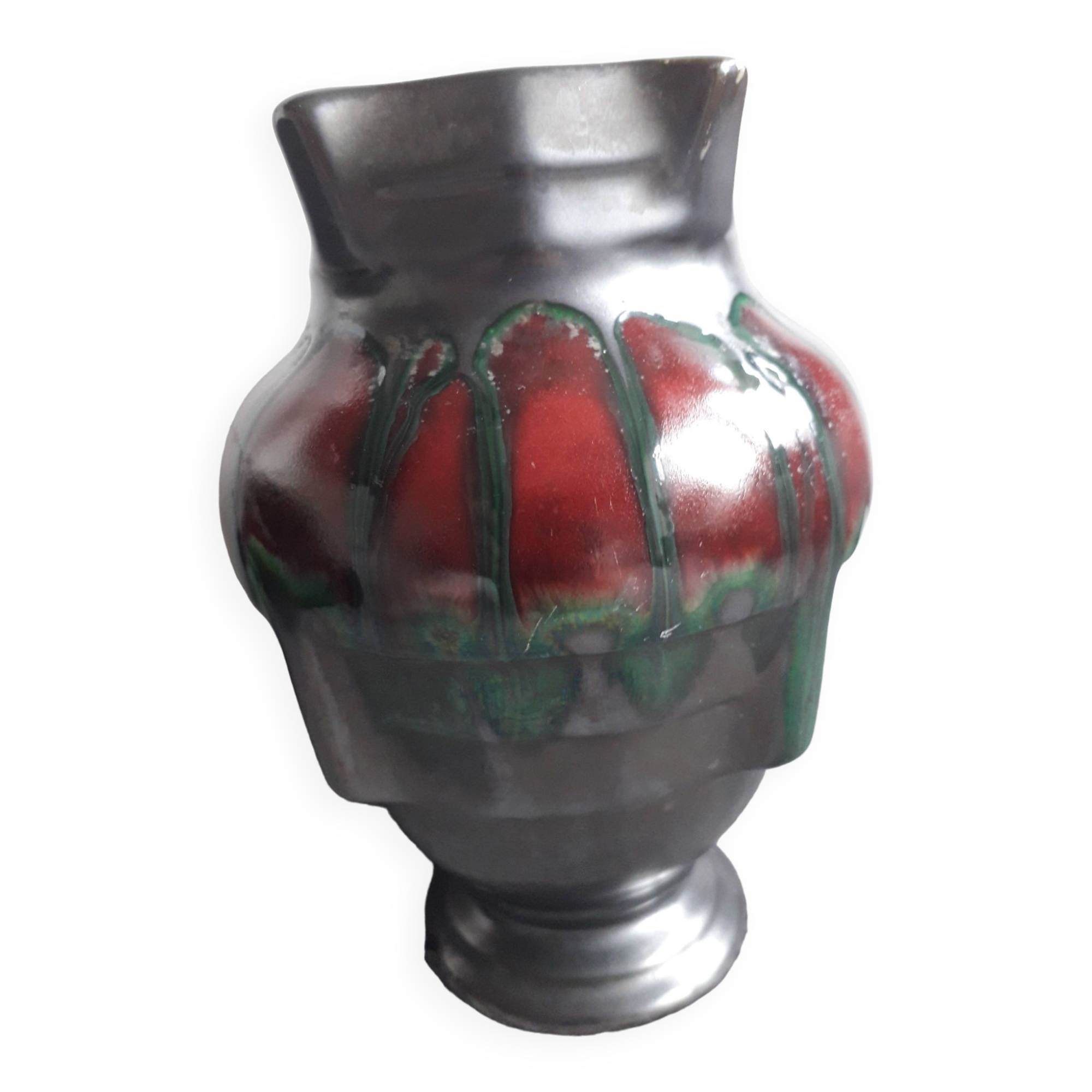 Very original vintage Belgian ceramic vase