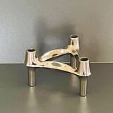 4 modular Nagel candlesticks. Vintage 70s
