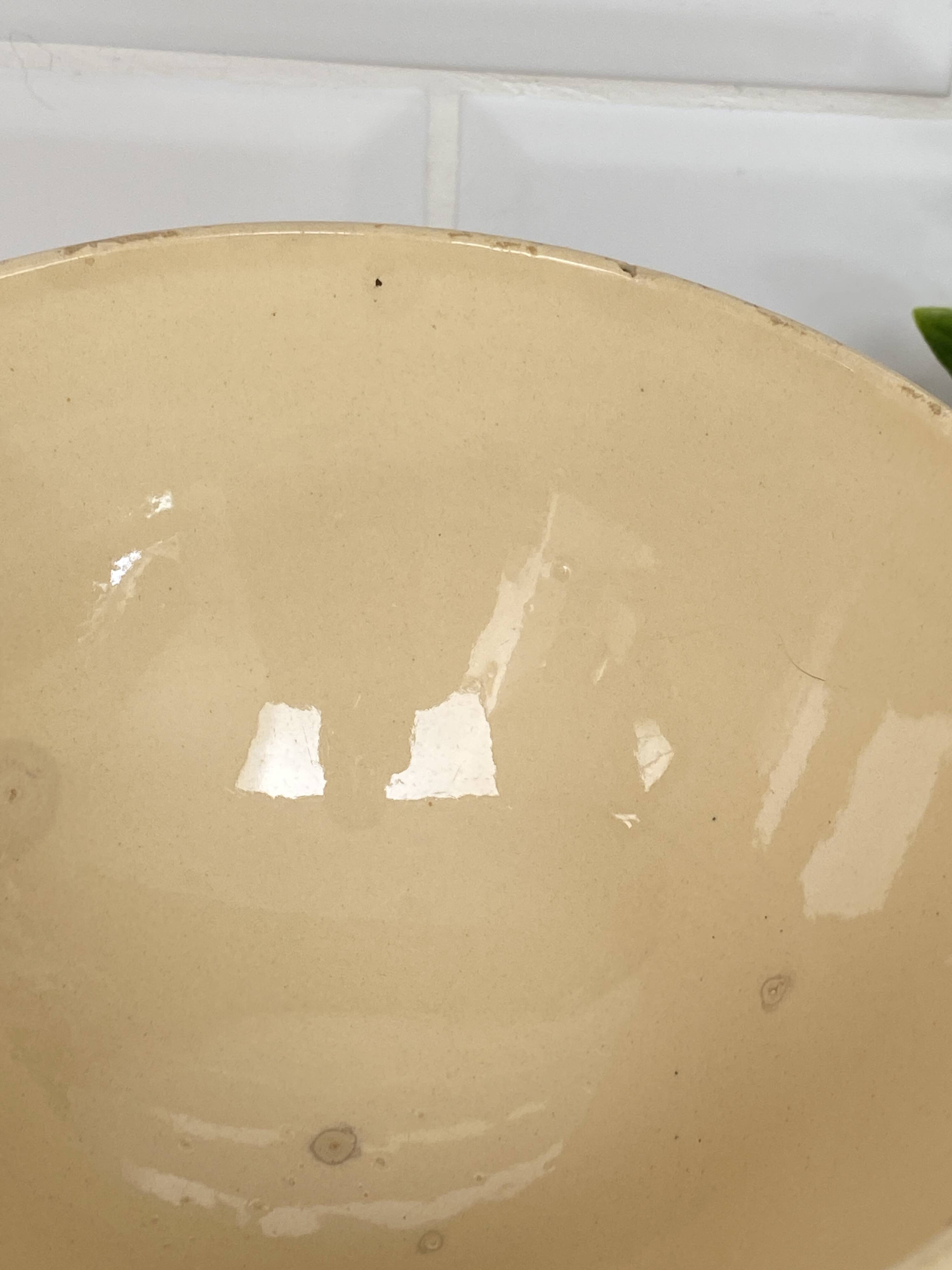 Antique half-porcelain bowl from Badonviller