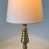 Golden brass floor lamp