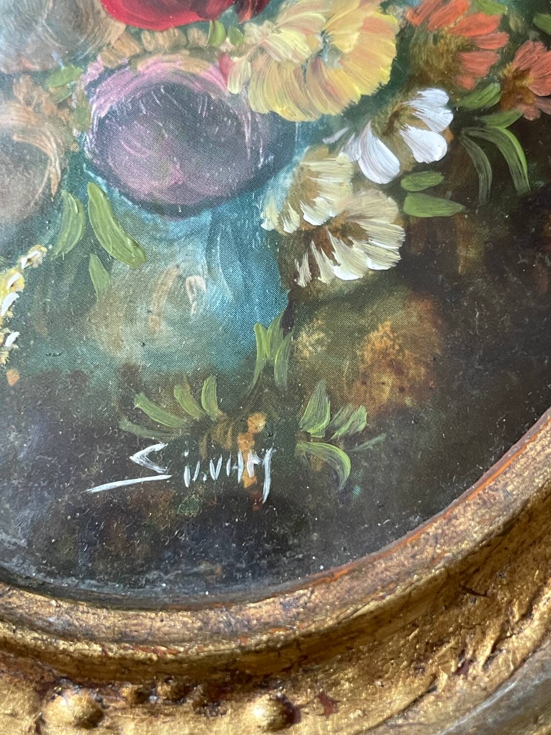 Small floral still life frame