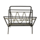 Porte revue métal noir et doré