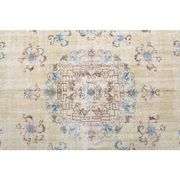 Vintage Turkish Hand-Knotted Wool Cotton Beige Area Rug 230x340