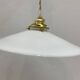 Vintage white opaline pendant light