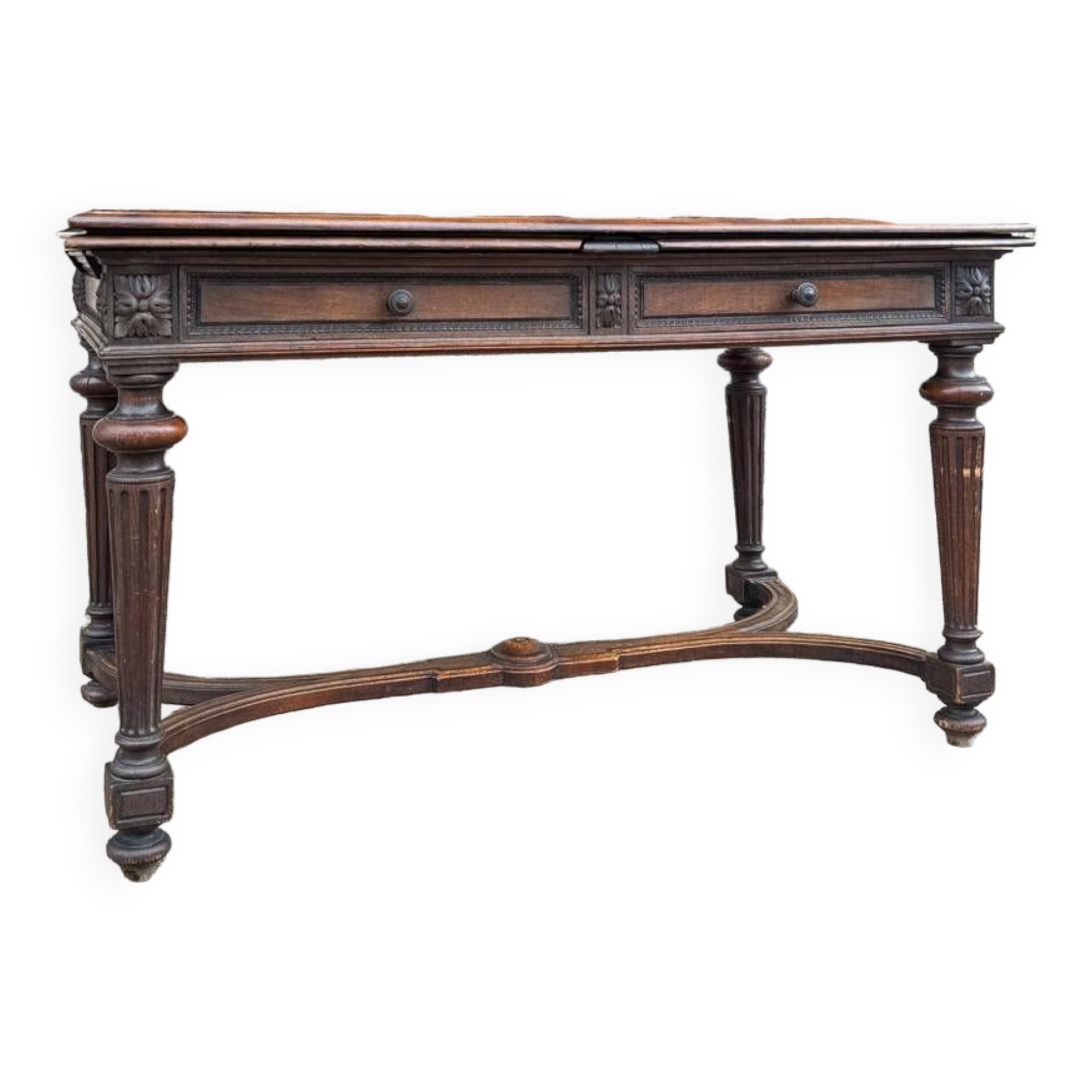 Italian Dining Table In Natural Wood Louis XVI Style XIX Eme Century