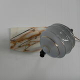 Art deco desk lamp with pen and letter holder