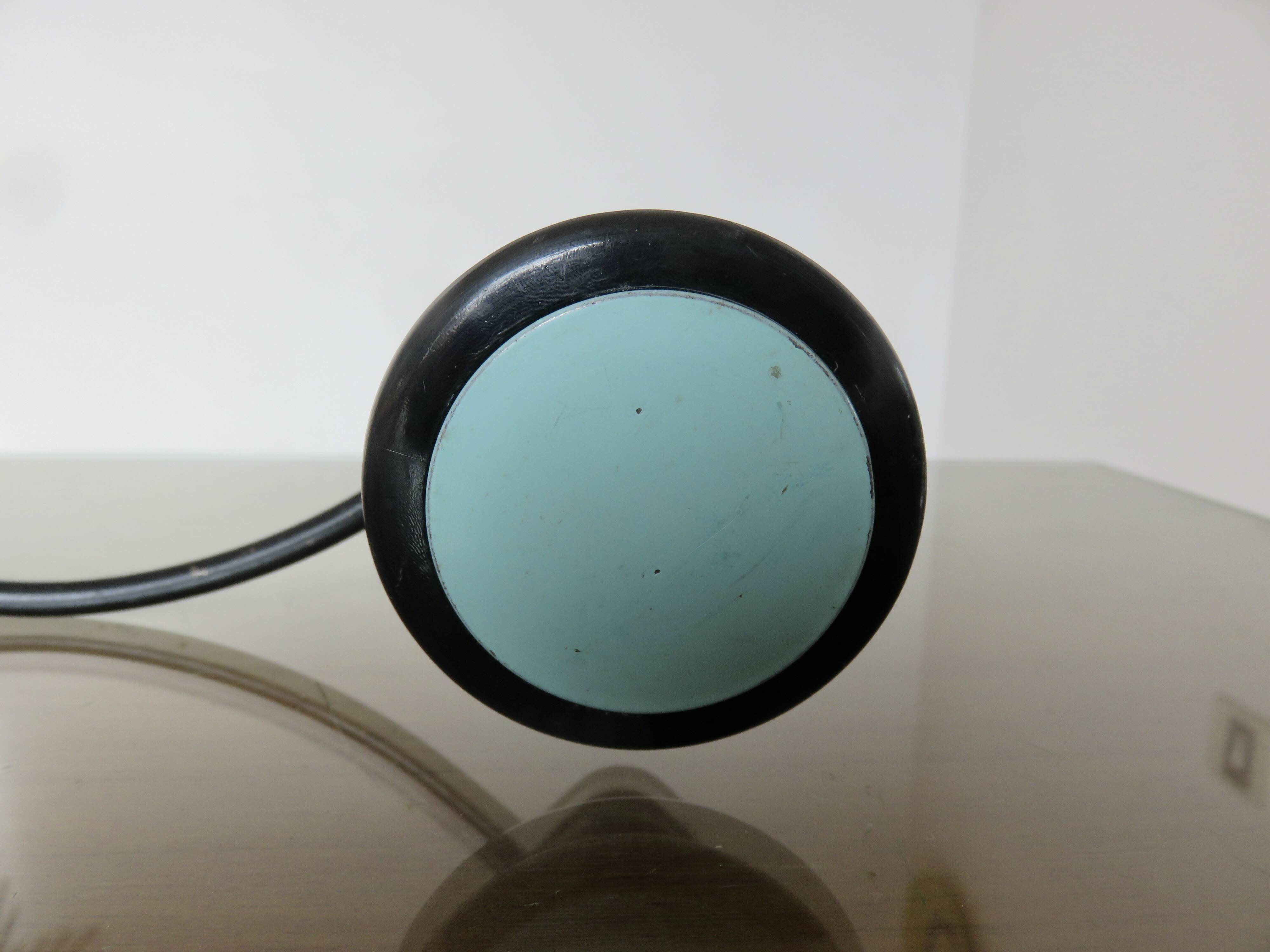 Wall-mounted coat rack, 3 hooks in Bakelite and metal, 1950s/60s