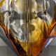 Hollywood Regency wall sconce in Murano glass by Mazzega, Italy circa 1970.