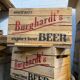 Vintage wooden case Bière Burghardt's Beer