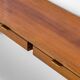 Wall-Mounted Console Table in Wood with Drawers and Brass Handles by Osvaldo Borsani for ABV, 1950s