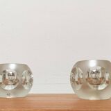 Vintage glass table lamps from Peill & Putzler, set of 2.
