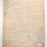 Mustard color oversize vintage rug 349x247cm