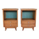 Pair of bedside tables - 1950s bedside tables