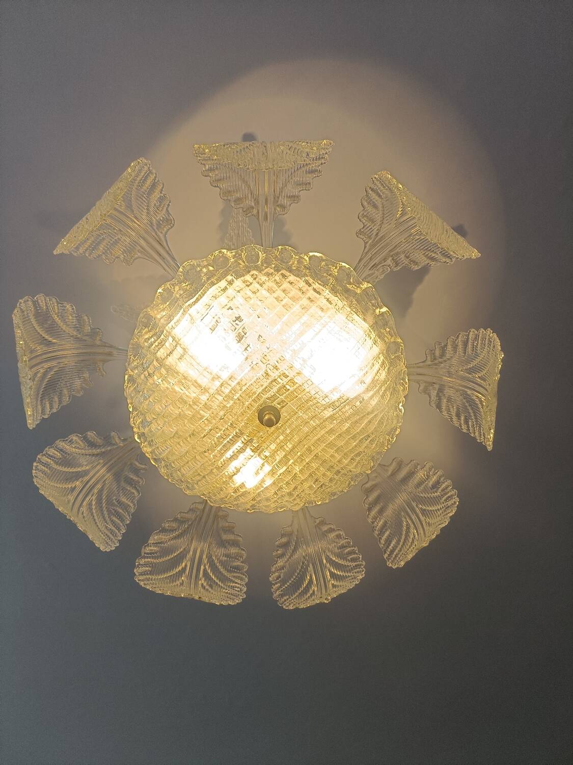 Murano glass pendant chandelier