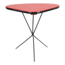 Expo 58 Red Tripod Plant Table Side Table Royco Triangular 49cm