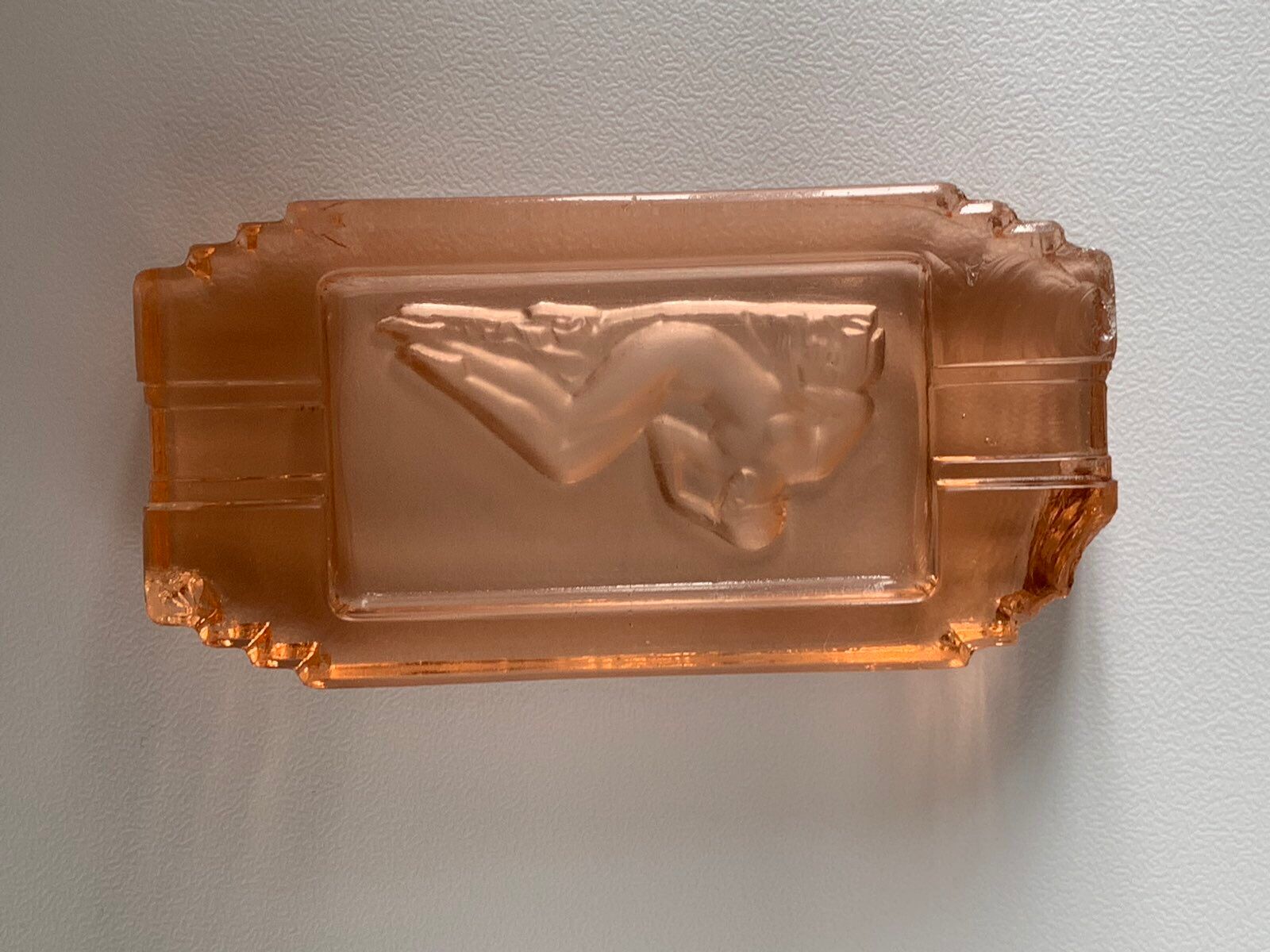Art deco ashtray with nude woman décor