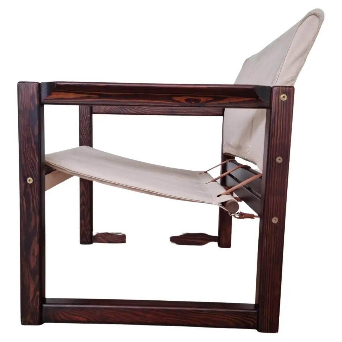 Scandinavian safari armchair by Karin Mobring, 1980s / never used