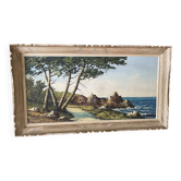 Oil on seaside canvas signed L. GUERNY