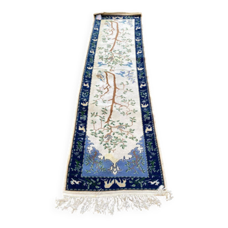 Long Berber rug from Tunisia in wool 270x72cm