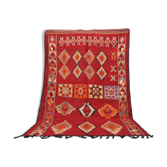 Red Vintage Berber Rug 193 CM X 300 CM - Tapis marocain berbere