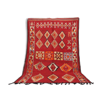 Tapis berbère vintage rouge