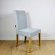 Oak chairs Ikea after renovation vintage blue-celadon-grey - 2 pieces - set