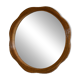 Floral Shaped Rattan Wall Mirror