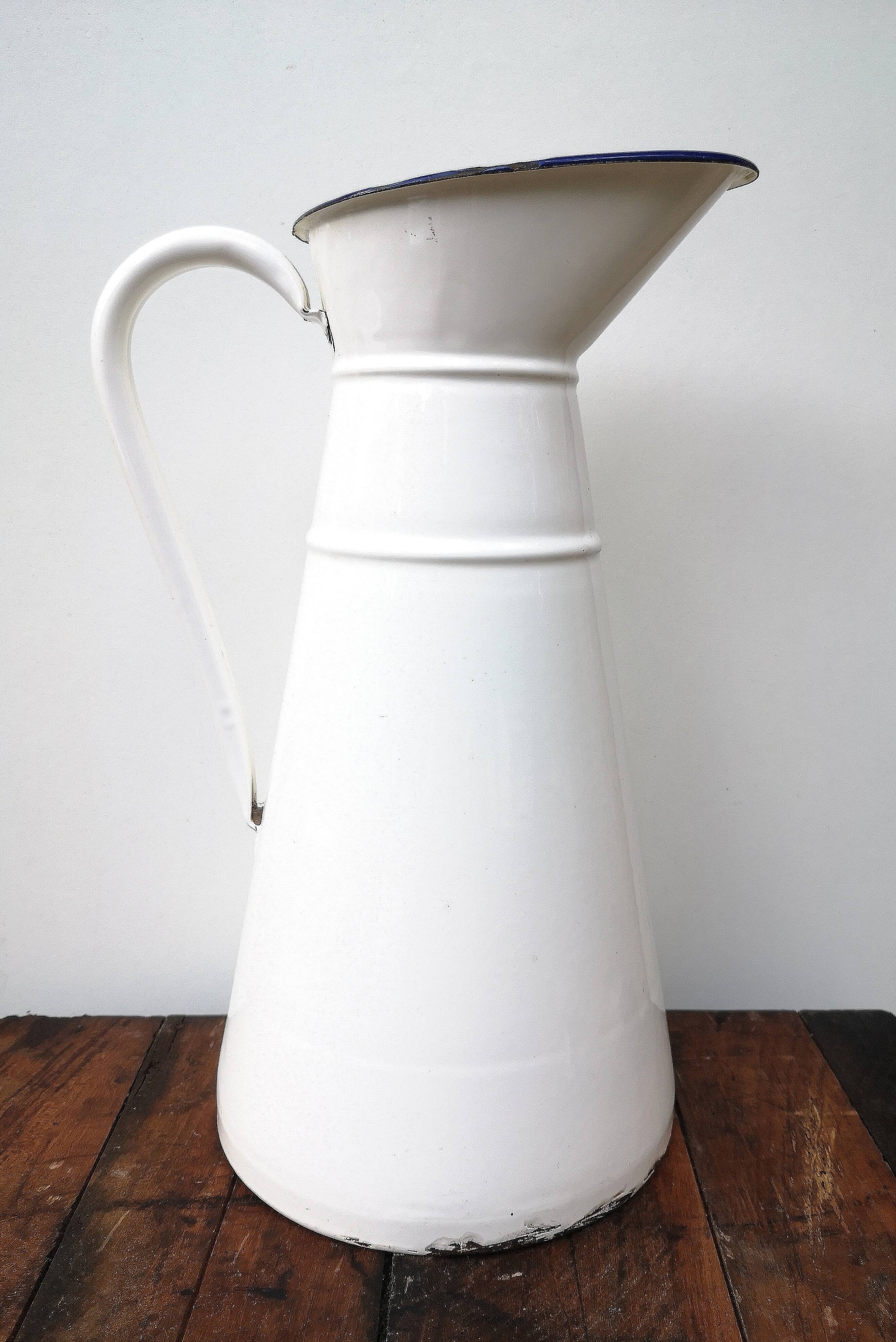 Enamelled pitcher