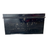 Vintage Black Metal Document Box