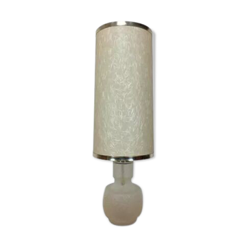 Lampe de sol 1970, 2 feux, verre blanc