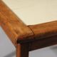 Vintage plant stand side table wood & ceramic 1950s