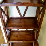 Teak shelves