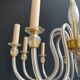 Lustre en cristal de Murano à 10 bras de lumière, travail italien, vers 1970