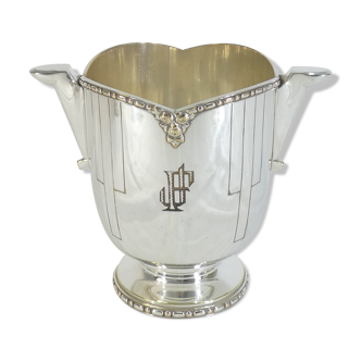 Seau a glace art deco in silver metal goldsmith roux marquiand