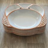 6 compartmentalized plates form crustacean crab