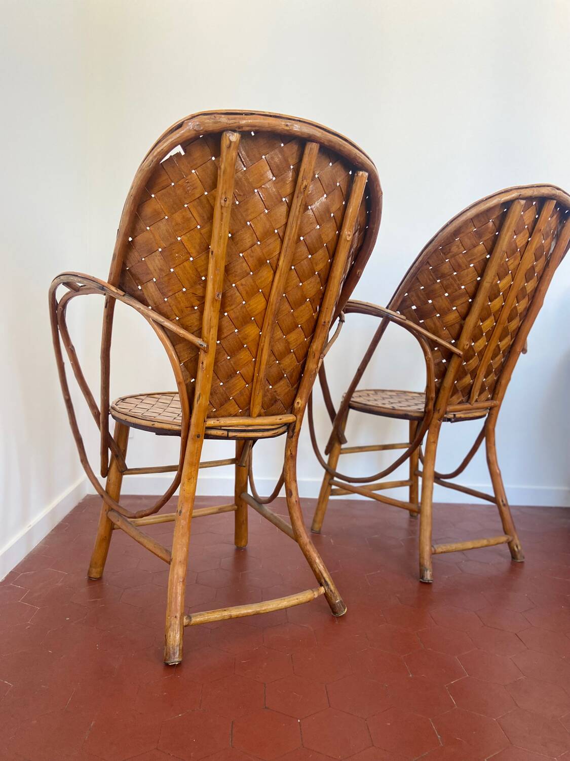 Paire de fauteuils vintage