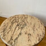 Marble and brass coffee table