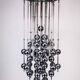 Italian Chrome Chandelier with Spherical Elements, 1970s