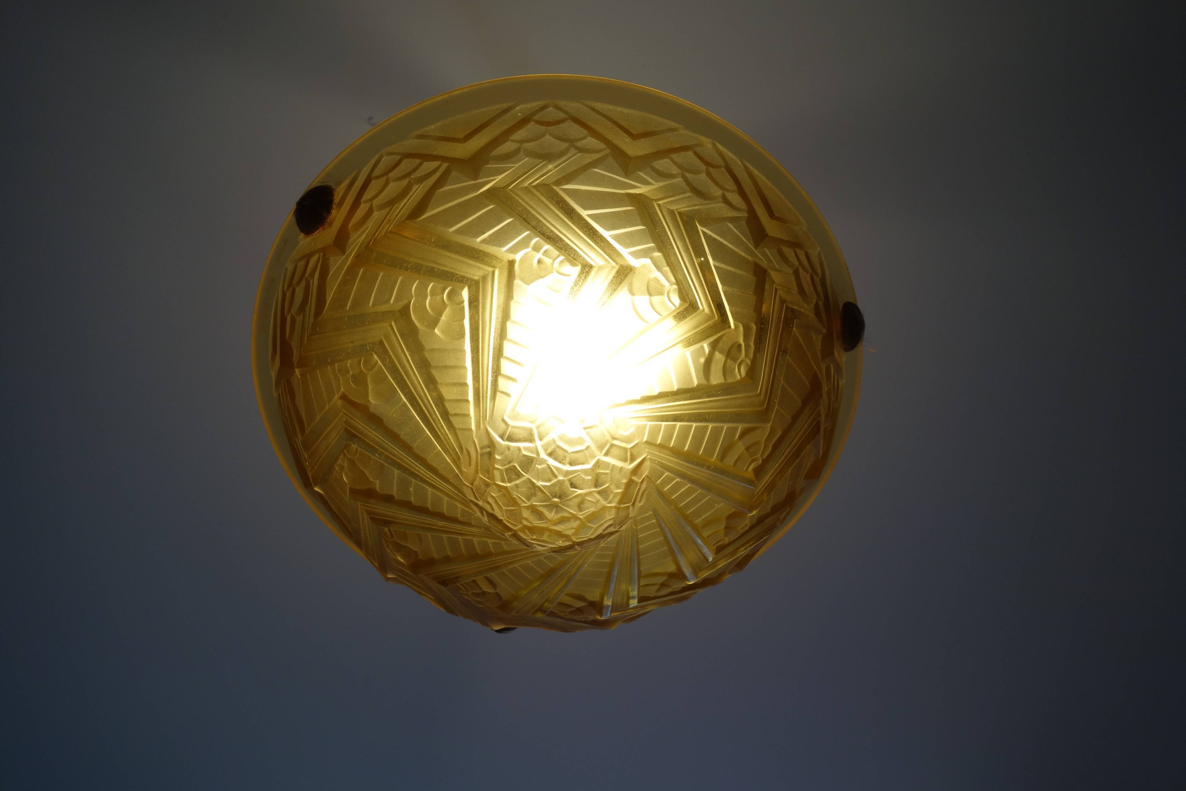 Schneider Art Deco Lustre